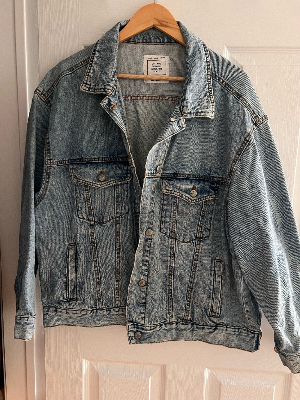 Pull&Bear Oversized Denim Jacket Size L